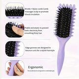 CURLY HAIR BRUSH STYLING