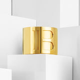 Limited Signature collection 18K gold plated hair clip large FW21