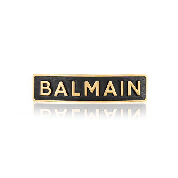 Limited Signature collection 18k Gold plated Barrette Medium Logo